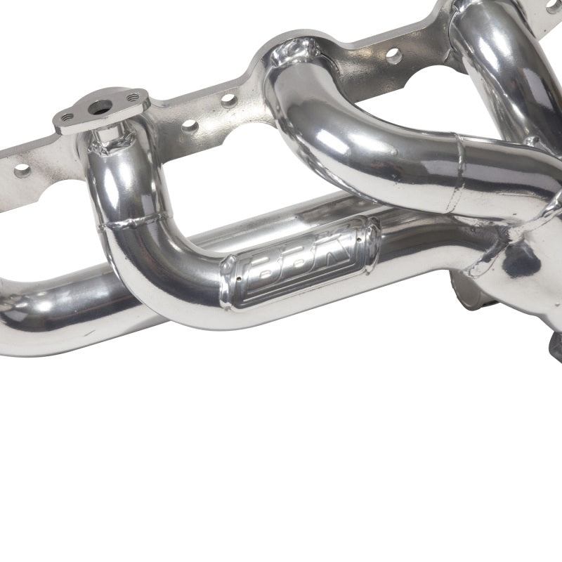 BBK 99-04 GM Truck SUV 4.8 5.3 Shorty Tuned Length Exhaust Headers - 1-3/4 Silver Ceramic — Photo - Unmounted