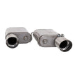 BBK Vari-Tune Axle Back Exhaust Kit 2 Adjustable Performance Mufflers 2-3/4 Pipe 4 in. Tips — Photo - Unmounted