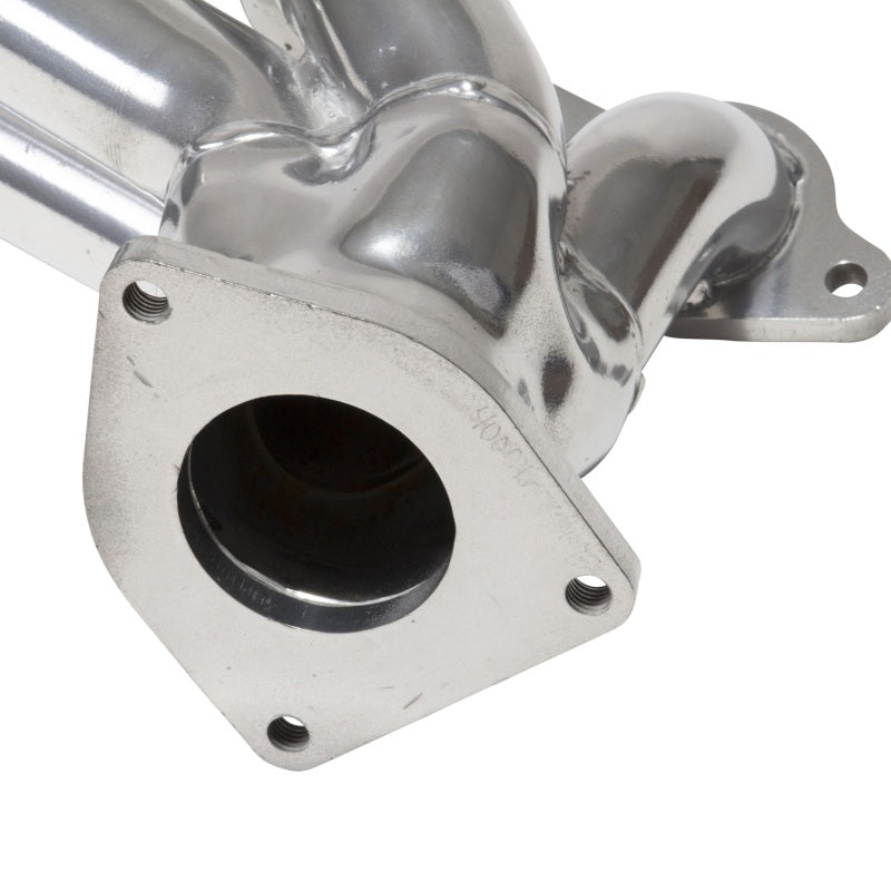 BBK 99-04 GM Truck SUV 4.8 5.3 Shorty Tuned Length Exhaust Headers - 1-3/4 Silver Ceramic — Photo - Unmounted