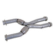 BBK 79-04 Mustang Coyote Swap Short Mid X Pipe w Catalytic Converters 3.0 For BBK Long Tube Headers — Photo - Primary