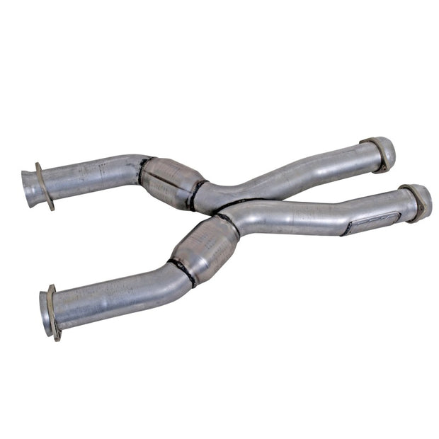 BBK 79-04 Mustang Coyote Swap Short Mid X Pipe w Catalytic Converters 3.0 For BBK Long Tube Headers — Photo - Primary