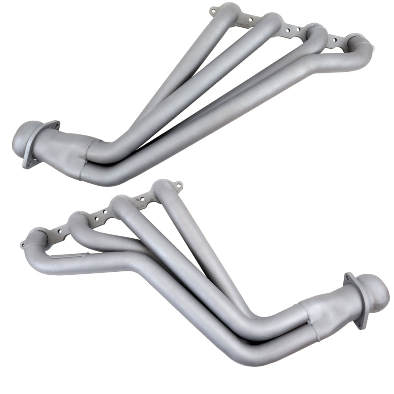 BBK 10-15 Camaro LS3 L99 Long Tube Exhaust Headers With Converters - 1-3/4 Chrome — Photo - out of package