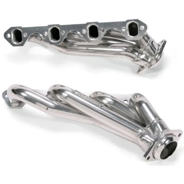 Ford Mustang 351 Swap 1-5/8 Shorty Exhaust Headers Polished Silver Ceramic 79-93