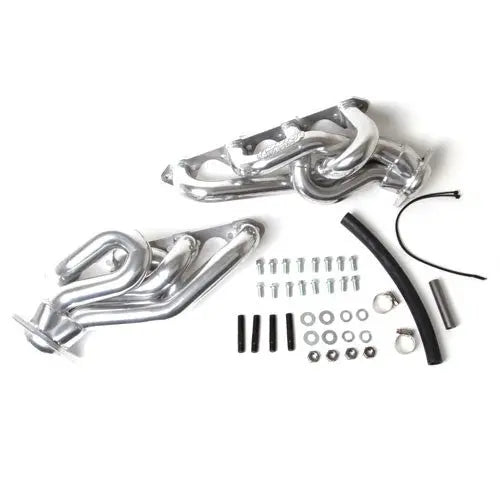 Ford Mustang 5.0 1-5/8 Shorty Equal Length Exhaust Headers Polished Silver Ceramic 86-93