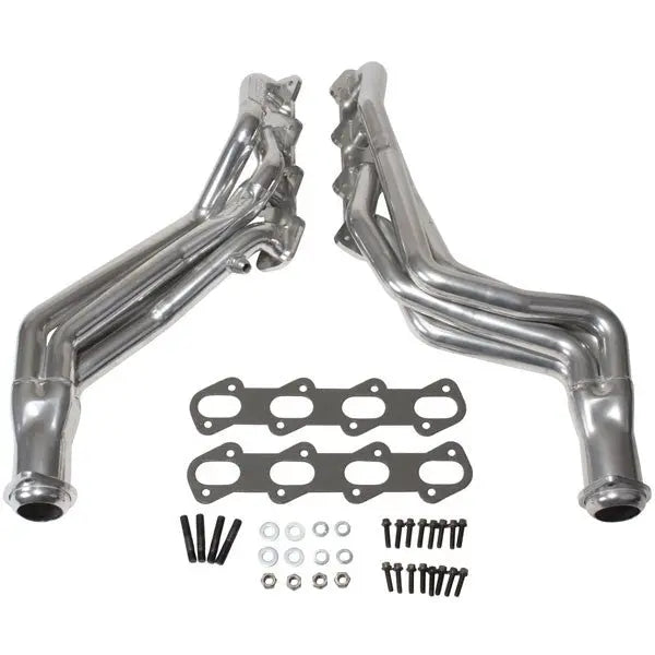Ford Mustang Cobra Mach 1 1-5/8 Long Tube Exhaust Headers Polished Silver Ceramic 99-04