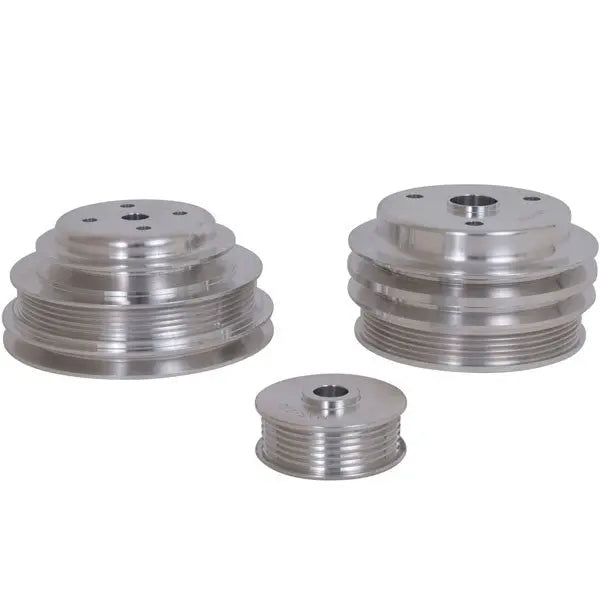 Chevrolet GM 5.0 5.7 F Body GM Truck 3 Piece Billet Aluminum Underdrive Pulley Kit 85-87