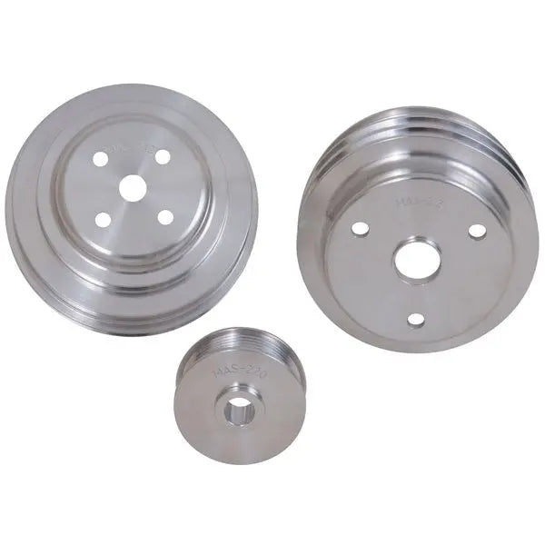 Chevrolet GM 5.0 5.7 F Body GM Truck 3 Piece Billet Aluminum Underdrive Pulley Kit 85-87
