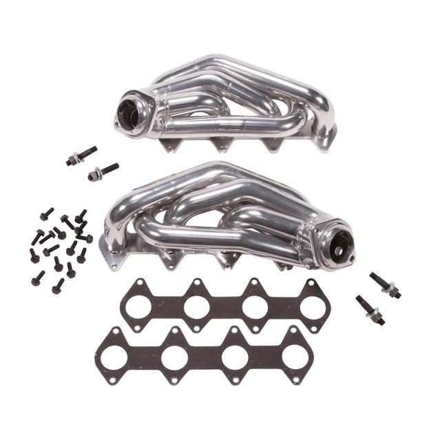 Ford Mustang GT 1-5/8 Shorty Exhaust Headers Polished Silver Ceramic 05-10