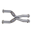BBK 79-04 Mustang Coyote Swap Short Mid X Pipe w Catalytic Converters 3.0 For BBK Long Tube Headers — Photo - Unmounted