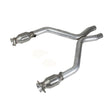 BBK 11-14 Mustang 3.7 V6 Short Mid X Pipe With Catalytic Converters 2-1/2 For BBK Long Tube Headers — Photo - Primary