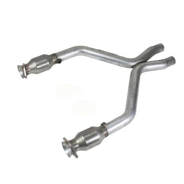 BBK 11-14 Mustang 3.7 V6 Short Mid X Pipe With Catalytic Converters 2-1/2 For BBK Long Tube Headers — Photo - Primary