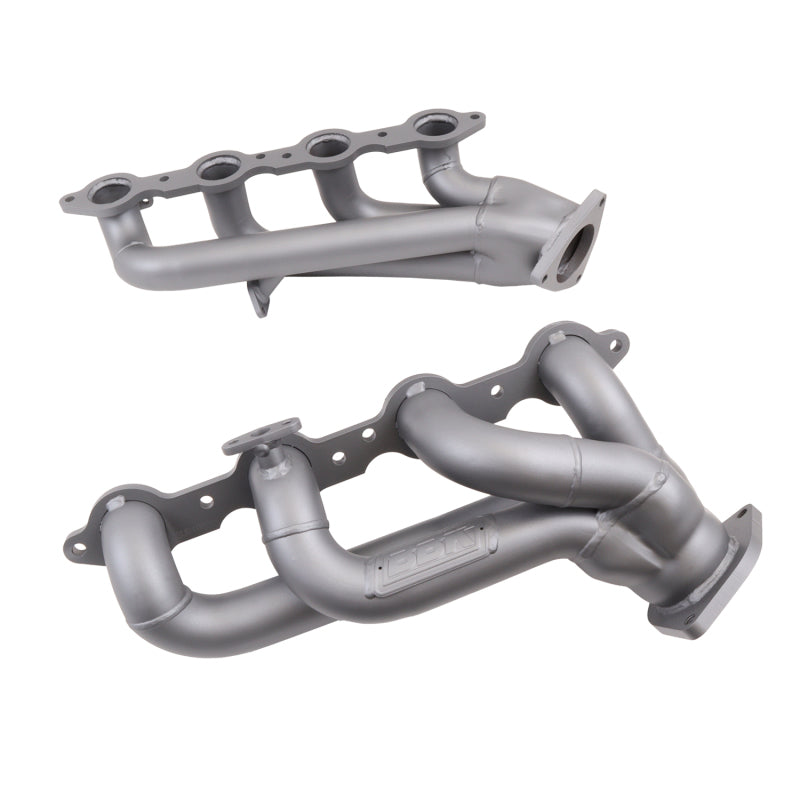 BBK 99-04 GM Truck SUV 4.8 5.3 Shorty Tuned Length Exhaust Headers - 1-3/4 Titanium Ceramic — Photo - Unmounted