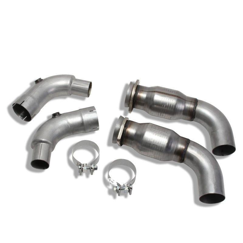 BBK 05-20 Dodge Challenger/Charger 6.1/6.2/6.4L Hemi 3in Catted High Flow Mid Pipe — Photo - Unmounted