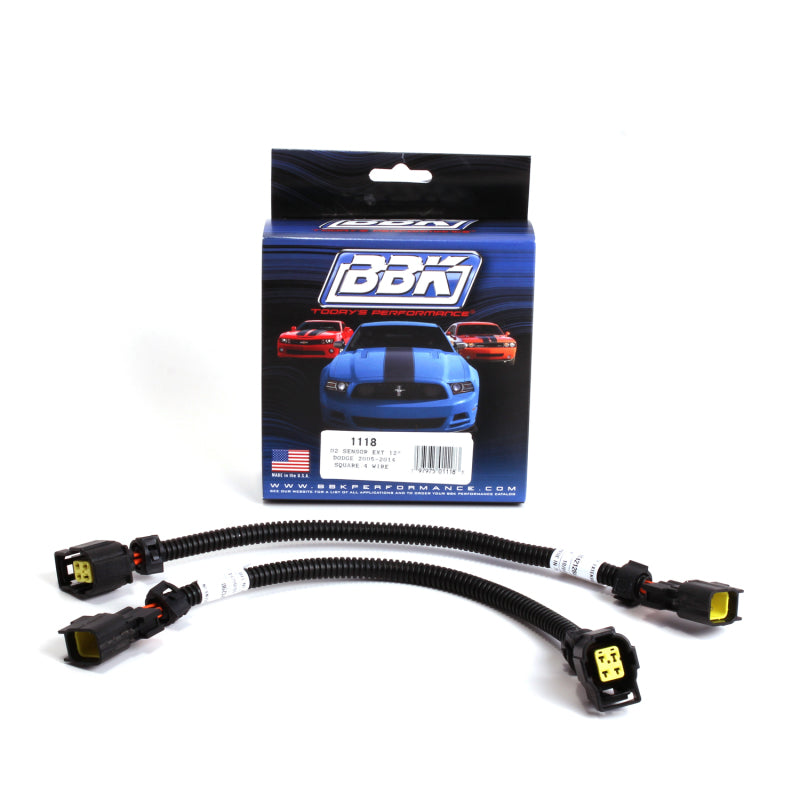 BBK 05-20 Dodge 4 Pin Square Style O2 Sensor Wire Harness Extensions 12 (pair) — Photo - Primary