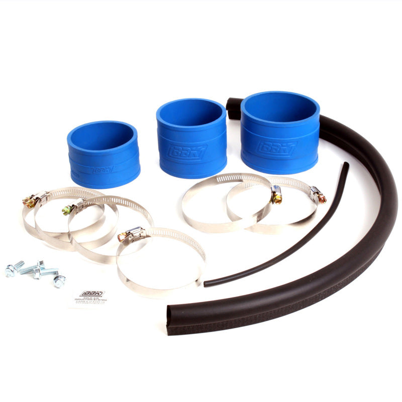 BBK 86-93 Mustang 5.0 Cold Air Intake Kit - Fenderwell Style - Chrome Finish — Photo - Unmounted