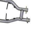 BBK 96-04 Mustang 4.6 GT / Cobra Short Mid H Pipe w Catalytic Converters 2-1/2 For Long Tube Headers — Photo - Unmounted