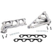 Ford F150 351 5.8 1-5/8 Shorty Exhaust Headers Polished Silver Ceramic 87-95