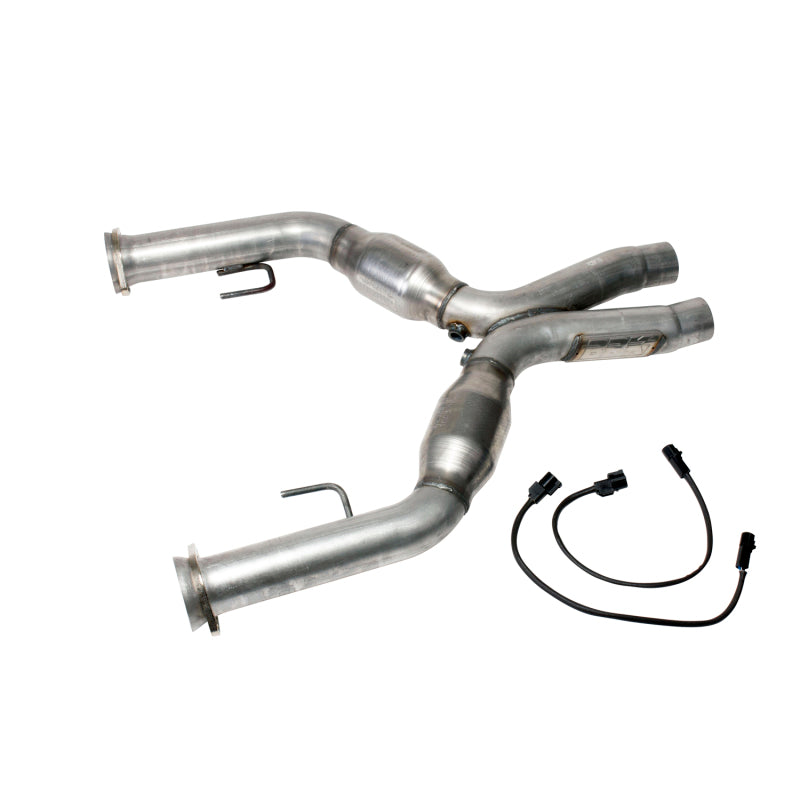 BBK 05-10 Mustang 4.6 Short Mid X Pipe With Catalytic Converters 2-3/4 For BBK Long Tube Headers — Photo - Primary