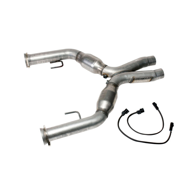 BBK 05-10 Mustang 4.6 Short Mid X Pipe With Catalytic Converters 2-3/4 For BBK Long Tube Headers — Photo - Primary