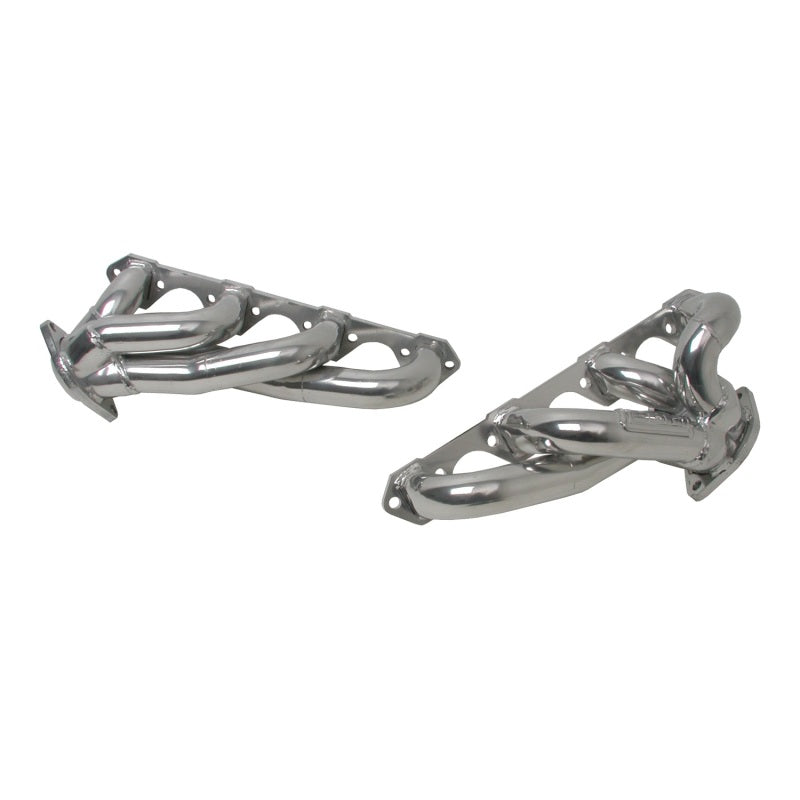 BBK 87-95 Ford F150 Truck 5.0 302 Shorty Unequal Length Exhaust Headers - 1-5/8 Silver Ceramic — Photo - Primary