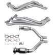 BBK 15-17 Ford Mustang V6 1-3/4 Long Tube Headers w/High Flow Catted H Pipe (Ti Ceramic) — Photo - Primary