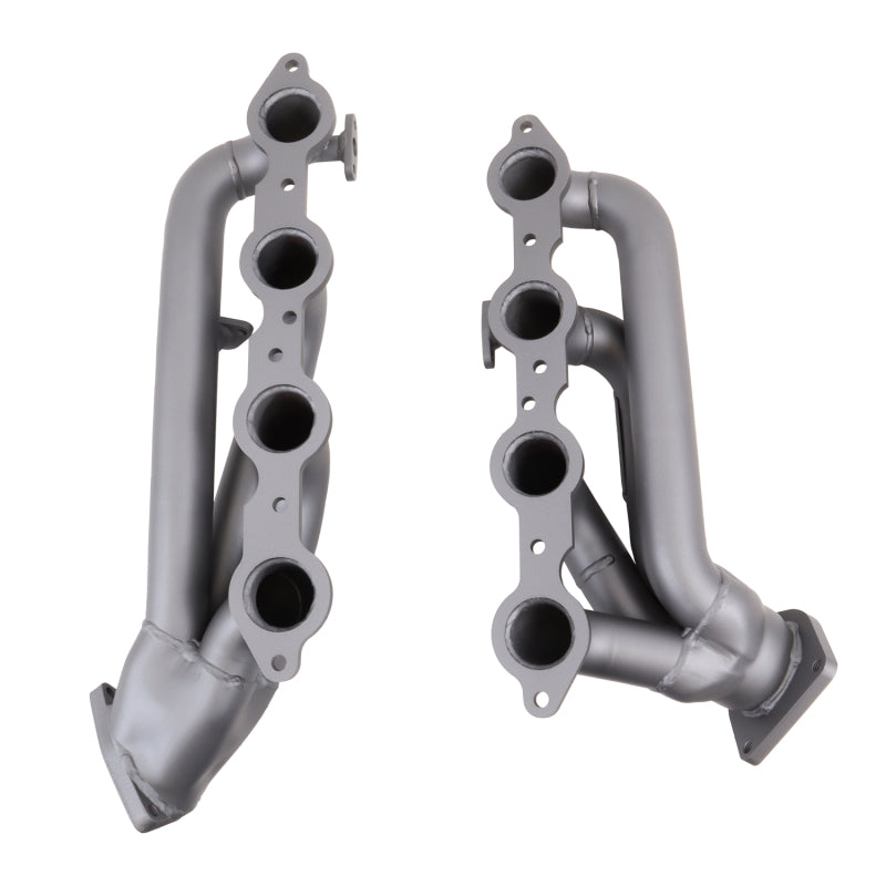 BBK 99-04 GM Truck SUV 4.8 5.3 Shorty Tuned Length Exhaust Headers - 1-3/4 Titanium Ceramic — Photo - Unmounted