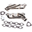 Chevrolet GM Truck 5.3 6.2 1-3/4 Shorty Exhaust Headers Polished Silver Ceramic 14-18