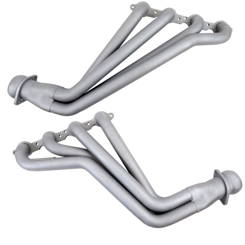 BBK 10-15 Camaro LS3 L99 Long Tube Exhaust Headers With Converters - 1-3/4 Chrome — Photo - Unmounted