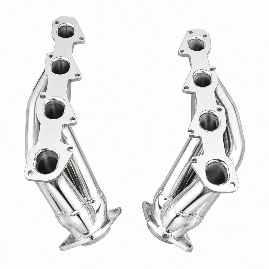 Dodge Challenger Charger 300C Magnum 6.1 Hemi 1-7/8 Shorty Exhaust Headers Polished Silver Ceramic 06-10