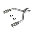 BBK 11-14 Mustang 3.7 V6 Short Mid X Pipe With Catalytic Converters 2-1/2 For BBK Long Tube Headers — Photo - Primary