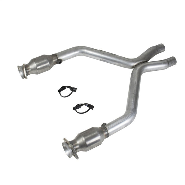 BBK 11-14 Mustang 3.7 V6 Short Mid X Pipe With Catalytic Converters 2-1/2 For BBK Long Tube Headers — Photo - Primary