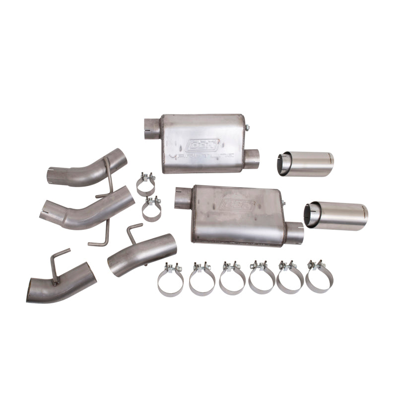 BBK Vari-Tune Axle Back Exhaust Kit 2 Adjustable Performance Mufflers 2-3/4 Pipe 4 in. Tips — Photo - Primary