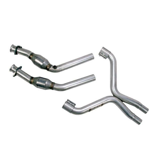 BBK 11-14 Mustang 3.7 V6 High Flow X Pipe With Catalytic Converters - 2-1/2 — Photo - Primary