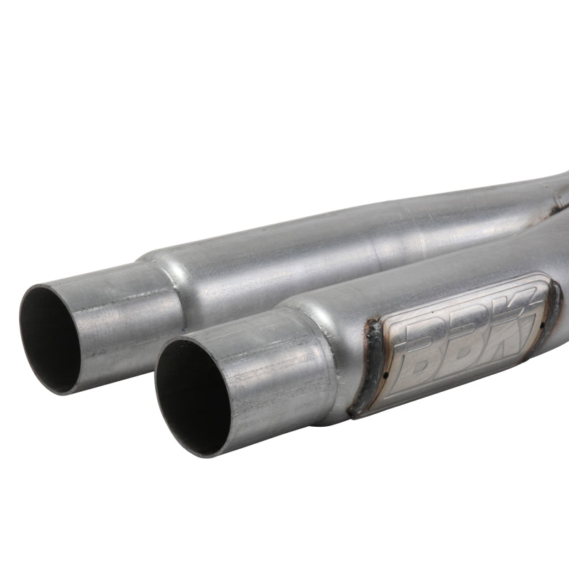 BBK 15-20 Ford Mustang GT 5.0L Resonator Delete X-Pipe (For Use w/Shorties Or Stock Manifolds) — Photo - Unmounted