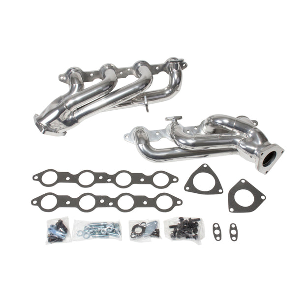 BBK 99-04 GM Truck SUV 4.8 5.3 Shorty Tuned Length Exhaust Headers - 1-3/4 Silver Ceramic — Photo - Primary