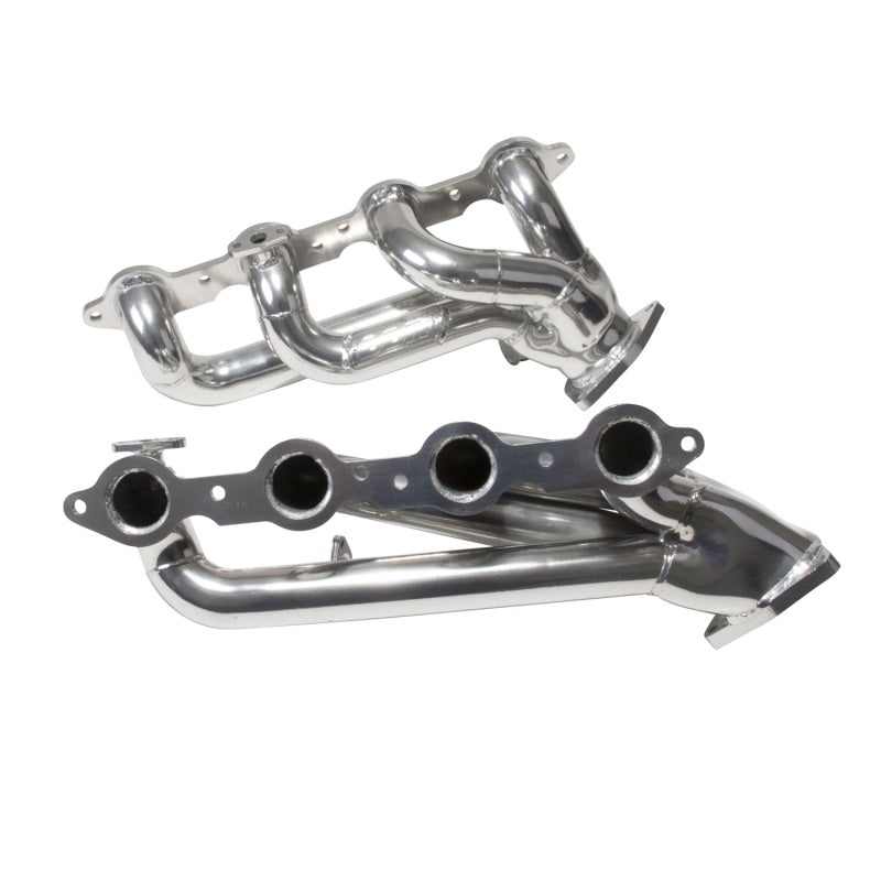 BBK 99-04 GM Truck SUV 4.8 5.3 Shorty Tuned Length Exhaust Headers - 1-3/4 Silver Ceramic — Photo - Unmounted