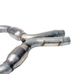 BBK 05-10 Mustang 4.6 Short Mid X Pipe With Catalytic Converters 2-3/4 For BBK Long Tube Headers — Photo - Unmounted