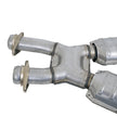 BBK 86-93 Mustang 5.0 High Flow X Pipe With Catalytic Converters - 2-1/2 — Photo - Unmounted