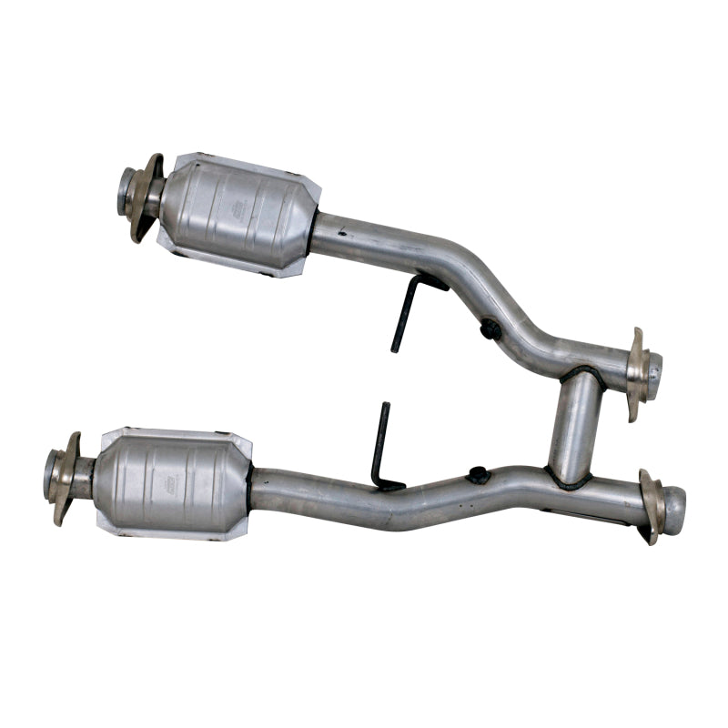 BBK 96-04 Mustang 4.6 GT / Cobra Short Mid H Pipe w Catalytic Converters 2-1/2 For Long Tube Headers — User 1