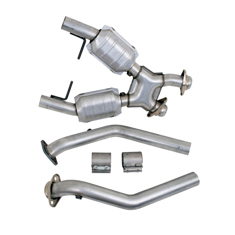 BBK 96-98 Mustang 4.6 GT High Flow X Pipe With Catalytic Converters - 2-1/2 — User 1