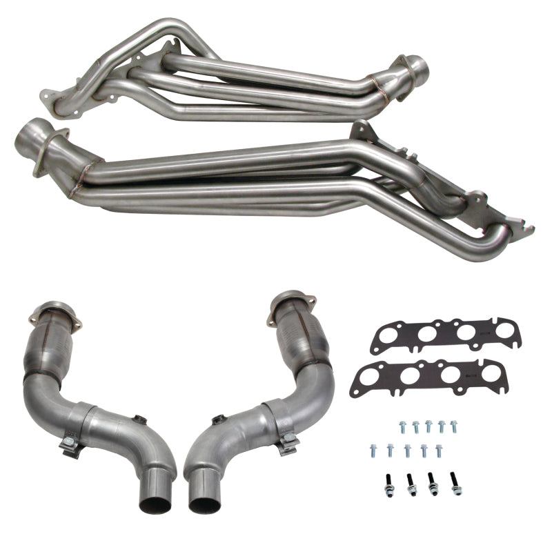 BBK 15-23 Ford Mustang GT 5.0 1-7/8in Long Tube Headers (304SS) w/High Flow Catted Mid Pipe — Photo - Primary