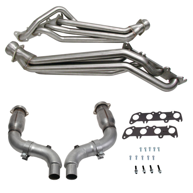BBK 15-23 Ford Mustang GT 5.0 1-7/8in Long Tube Headers (304SS) w/High Flow Catted Mid Pipe — Photo - Primary