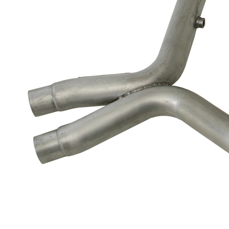 BBK 11-14 Mustang 5.0 Short Mid X Pipe With Catalytic Converters 3.0 For BBK Long Tube Headers — Photo - Unmounted
