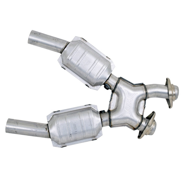 BBK 99-04 Mustang 4.6 GT / Cobra High Flow X Pipe With Catalytic Converters - 2-1/2 — Photo - Unmounted