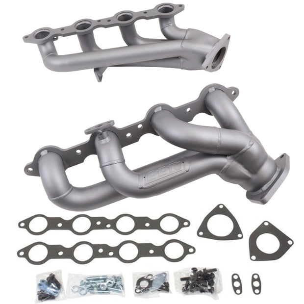 BBK 99-04 GM Truck SUV 4.8 5.3 Shorty Tuned Length Exhaust Headers - 1-3/4 Titanium Ceramic — Photo - Primary