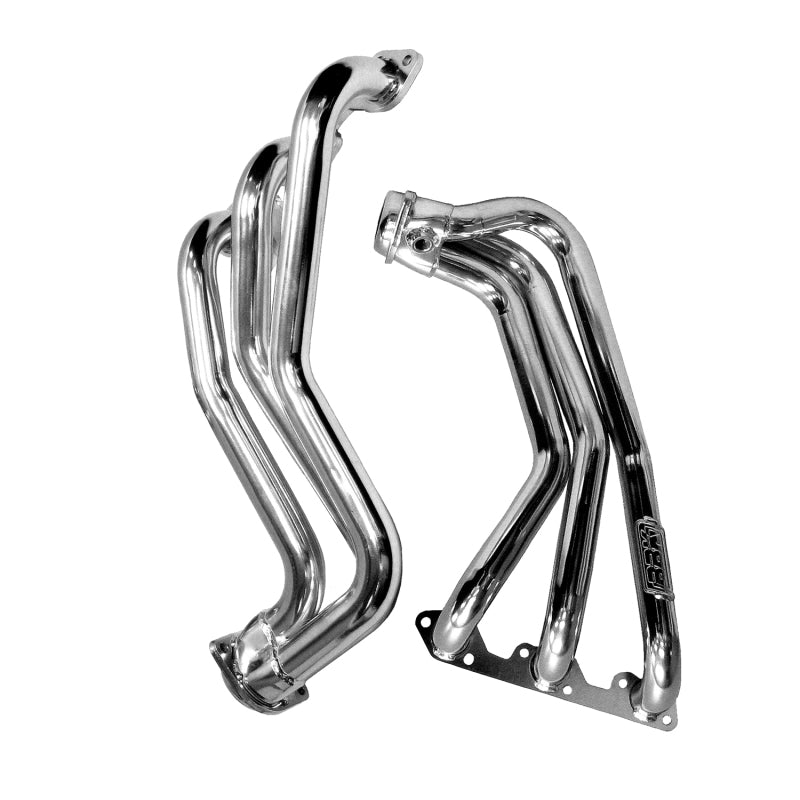 BBK 07-11 Jeep 3.8 V6 Long Tube Exhaust Headers And Y Pipe And Converters - 1-5/8 Silver Ceramic — Photo - out of package