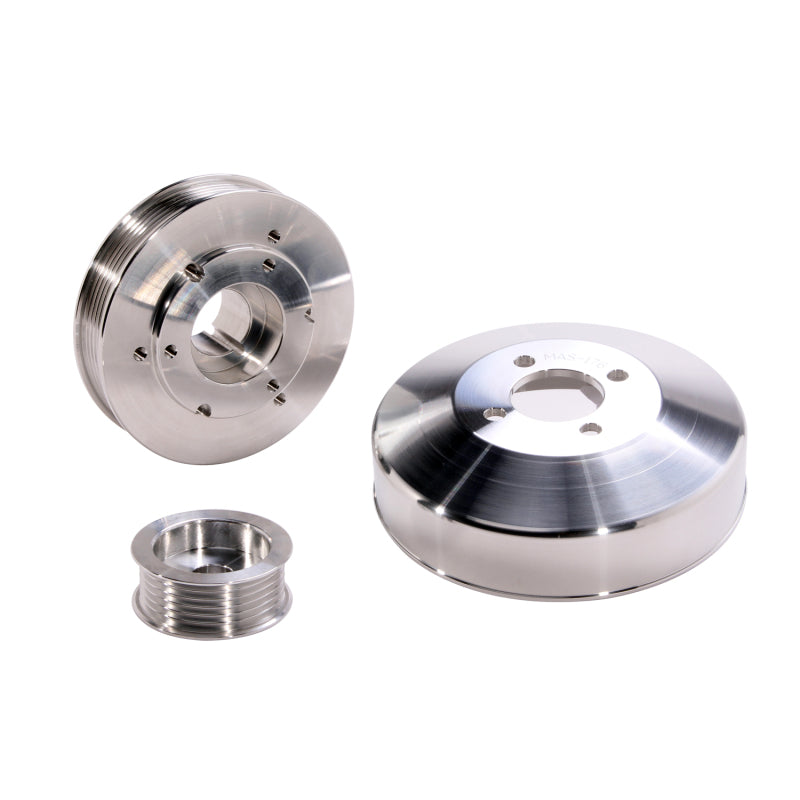 BBK 97-04 Ford F150 Expedition 4.6 5.4 Underdrive Pulley Kit - Lightweight CNC Billet Aluminum (3pc) — User 1