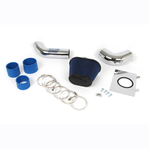BBK 86-93 Mustang 5.0 Cold Air Intake Kit - Fenderwell Style - Chrome Finish — Photo - Primary