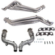 BBK 15-23 Ford Mustang GT 1-3/4 Long Tube Headers w/High Flow Catted Mid Pipe (Silver Ceramic) — Photo - Primary