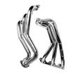 BBK 07-11 Jeep 3.8 V6 Long Tube Exhaust Headers And Y Pipe And Converters - 1-5/8 Silver Ceramic — Photo - Unmounted